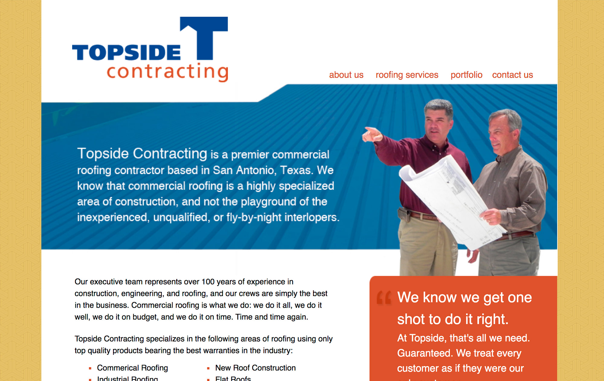 Topside Contracting | Website