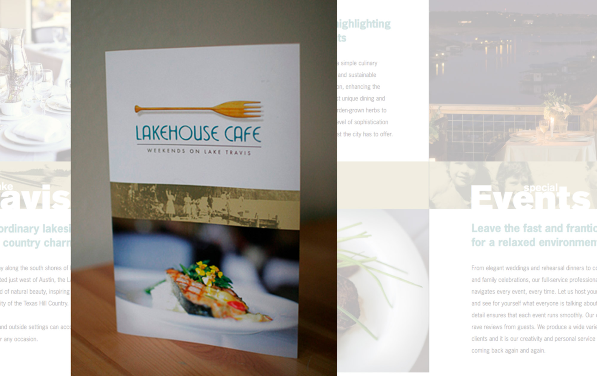 Lakehouse Cafe Trifold Brochure