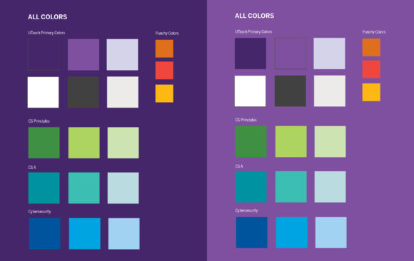 University of Texas | UTeach Computer Science | Color Style Guide